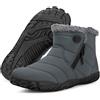 Gaatpot Barefoot Stivali da Neve Uomo Invernali, Grigio, 46 EU