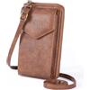 SENDEFN Borsa a Tracolla Donna, Trendy Portafoglio Borse Crossbody in Pelle Porta Custodia per Cellulare Piccole Borsa Donna per Cellulare con Cinghie Regolabili Staccabili e Fessura per Carte