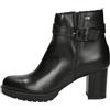 Valleverde Tronchetto Donna 49362 in Pelle Nero Modello Casual. Una Calzatura Comoda Adatta per Tutte Le Occasioni. Autunno-Inverno 2022. EU 37
