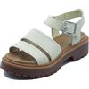 Timberland Stone Street, Sandalo con Plateau e Cinturino sul Retro da Donna