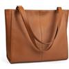 befen Borse Tote in Vera Pelle per Donna Grandi Borse a Spalla Donna Borsa Tote Laptop Borsette da Signora con Scomparto per Laptop, Large