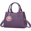 IGOLUMON Borsa Donna Borse in Pelle Borsa Mano Donna Grande Lavoro Tote Bag Università Tracolla Borsetta Tracolla Media Borsette a Spalla Firmate in Saldo Viola