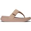 Fitflop Sandali da donna F-mode Go regolabili con punta piatta, Beige, 42 EU