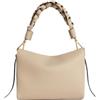 Coccinelle Pelle borsa a tracolla Boheme Grana Double Crossbody Double Grainy Leather Sandshell/Seagrass beige