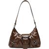 Ausing Borsa a Tracolla Y2K Vintage Borsa Quotidiana Elegante per Donna | Materiale PU, Stile Vintage Y2K, Borsa a Mano Perfetta per Festa, Appuntamento, Quotidiano