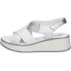 Valleverde Sandali Donna 49311 in Pelle Bianco Modello Casual. Una Calzatura Comoda Adatta per Tutte Le Occasioni. Primavera-Estate 2023. EU 40