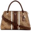 GUESS borsetta borsa a tracolla Noelle II Luxury Satchel Latte Logo/Brown marrone