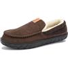 BDFJEDS Pantofole Da Uomo Invernali Casa Scarpe Tendenza Calde Stivaletti Di Cotone In Feltro Mocassino Calzature Camera(Coffee,49)