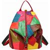 Eysee Zaino Zaino in pelle da donna Borsa-zaino in pelle di mucca Collage Gradient
