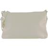 modamoda de T258 - Borsa a tracolla clutch da donna in pelle, 25 x 16 x 3 cm, fatta a mano in Italia, bianco, m