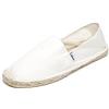 Altxic Espadrillas Piatte da Uomo Tela con Punta Chiusa e Slip on 41 EU Bianco Puro