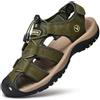 ZYLDK Sandali Sportivi Scarpe Estivi da Spiaggia per Uomo all'aperto Trekking Traspirante da Pescatore in Pelle Sandalo Acqua verde 45