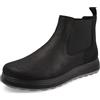 Fly Flot Scarpa Uomo In Pelle Idrorepellente Con Inserto Elastico, Sottopiede Estraibile, Suola In Poliuretano Piumatec 4cm StivalettoUomo