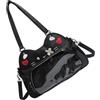 Pitadue Borsa a tracolla trasparente Moda Itabag Finestra Trasparente Per Spille Display Anime Borse Toted Borsa a Tracolla Borse Per Le Donne Spille Display Borsa A Tracolla Con Inserti, Nero , One Size