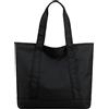 MAYMOONER Borsa larga da donna in nylon, borsa a tracolla semplice con cerniera, per scuola, lavoro, università, uso quotidiano, Nero, Taglia unica