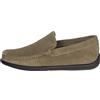 Frau, Mocassini Uomo, 14F4, City-Casual in Pelle Scamosciata Color Sughero, Mezza Soletta Rivestita in Pelle, con Suola XL Leggera e Superflessibile, Giro Vaschetta Cucito a Mano, 40, Made in Italy