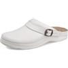 Fly Flot Ciabatta Donna con Tomaia Pelle Liscia, Cinturino Regolabile, Sottopiede Antishock
