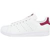 adidas Originals adidas Stan Smith J, Sneaker Unisex - Bambini e ragazzi, White Footwear White Footwear White Bold Pink, 36 2/3 EU