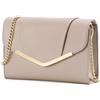 VASCHY Pochette Donna,Pochette e Clutch Elegante Clutch Donna Pelle Borsetta Donna Pochette da Borsa Elegante Borsa Tracolla Donna Matrimonio,Festa Pochette Nudo