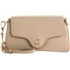 Coccinelle Pelle borsa a tracolla pochette C-Me Hi-Tech Crossbody Bag Rosette beige