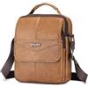 SPAHER Grande Borsello Uomo Tracolla Pelle Borsetta da Tracolla in Vera Pelle per 11 Pollici Ipad Borsa a Spalla Crossbody Messenger