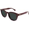 X-LAB XLAB 8004 Occhiali da sole stile moscot, 50mm, Bordeaux Pieno/G15, Unisex