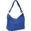 AMBRA Moda GL005 - Borsa con tracolla, borsa a mano in pelle, borsa a spalla, hobo bag da donna (bluette)