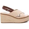 REFRESH - Sandalo da donna - Calzature comode e versatili - Moda casual, Beige 78, 38 EU