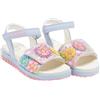 Lelli Kelly Sandali Eloise per Bambina,Suola ergonomica in Gomma,Decorazioni Floreali,soletta in pelle e gadget (Lilla, Sistema Taglie Calzature EU, Bambino Piccolo (2-5 anni), Numero, Media, 27)