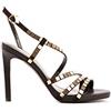 Liu Jo Scarpe Donna Sandalo MOD. Bloom TC 100 Pelle Scamosciata Nero DS19LJ18