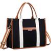 RAVUO Borsa Donna Grande, Elegante Laptop Tote Bag Università Borsa Lavoro Porta pc 15,6 Pollici Pelle Borse Tracolla Porta Business Ufficio Nera