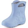 Ladeheid Stivaletti Pioggia Bambino in EVA Termici, Invernali Stivali Pioggia Bambina con Calzino Interno e Motivo a Rana, Scarpe Bambino per Passeggiate LA-CA-03 (Azzurro, 30/31)