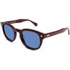 X-LAB XLAB 8004 Occhiali da sole stile moscot, 50mm, Bordeaux Pieno/Azzurro, Unisex