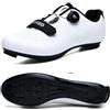 LZQpearl Tinta Unita Scarpe da Ciclismo, Uomo Donna Scarpa da Bici da Strada E MTB, Sneakers Ginnastica Professionali per Esterni Compatibili con Peloton SPD/SPD-SL e Look