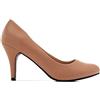 Andrés Machado - Elegante Stiletto retrò per Donna/Adolescente per l´estate e l´inverno - AM422 - Punta arrotondata in similpelle - Tacchi Medii Sottile - EU 32/35-42/45