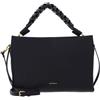 Coccinelle Pelle borsa a tracolla Boheme Grana Double Crossbody Double Grainy Leather Noir/Cuir nero