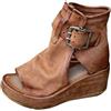 Generico Sandali Plateau Donna Estivi con plateau décolleté comodo con plantare morbido ciabatte zeppe traspiranti sabot aperti scarpe col tacco zeppe flessibili classici sabot Adatto per vacanze e spiaggia