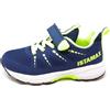 Istamax Scarpa Sportiva Modello IMAA3807 Blu Giallo Neon a Lacci Elastici e Strappo