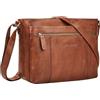 STILORD Bianca Media Borsa a Tracolla Donna in Pelle Vintage Borsa a Mano Medio Grande Pochette Elegante Borsetta Cuoio Borse a Spalla con Cerniera Tracolla Regolabile Colore:maraska - marrone