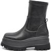 IF FASHION Stivali Stivaletti Scarpe Chelsea da Donna Platform Elastico Zeppa XG110