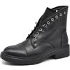IF Fashion Stivaletti Stivali Anfibi Scarpe da Donna Lacci Elasticizzati Strass MP362 Nero 36