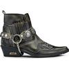 Infinity Leather Stivaletti da Uomo in Pelle Coccodrillo Verde Oliva Stile Motociclista, Cowboy, Ballo Cubano Winklepickers 42
