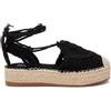 XTI - Sandali con Zeppa Donna Nero - Scarpe comode e Versatili - Moda Casual - Modello 13033001 (Misurare 36)