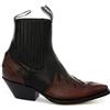 Grinders Arizona Lo Unisex in Pelle Tacco Cubano Stivali da Nero Cowboy