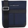 Tommy Hilfiger Borsa a Tracolla Uomo TH Elevated Nylon Mini Crossover Piccola, Blu (Space Blue), Taglia Unica