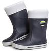 CLUB4BRANDS Stivali da Pioggia per Bambini, Wellington con Fodera Calda Rimovibile, Stivaletti per Bambini, Stivali Invernali, Dettagli Catarifrangenti 3M™ Scotchlite™, Fatti in Italia (32/33-Blu/Grigio Chiaro)