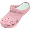 ChayChax Uomo Donna Zoccoli Spiaggia Giardino Ospedale Estate Sandali da Mare Pantofole da All'Aperto con Solette Morbido e Comode, Rosa, 40/41 EU