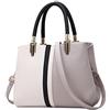 NICOLE & DORIS Borse da donna Borsa a righe Borsa a tracolla con cerniera stile moda Borse eleganti Borsa a tracolla tote da donna