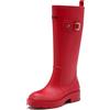 Yenxapei Stivali Gomma Pioggia Donna, Impermeabile Alti Boots, Leggero Galosce Per Esterni Stivaletti Da Pesca