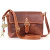 Catwalk Collection Handbags - Borsa a Tracolla Piccola in Vera Pelle - Borsa Messenger Donna - Borsetta con Tracolla Regolabile - Freya